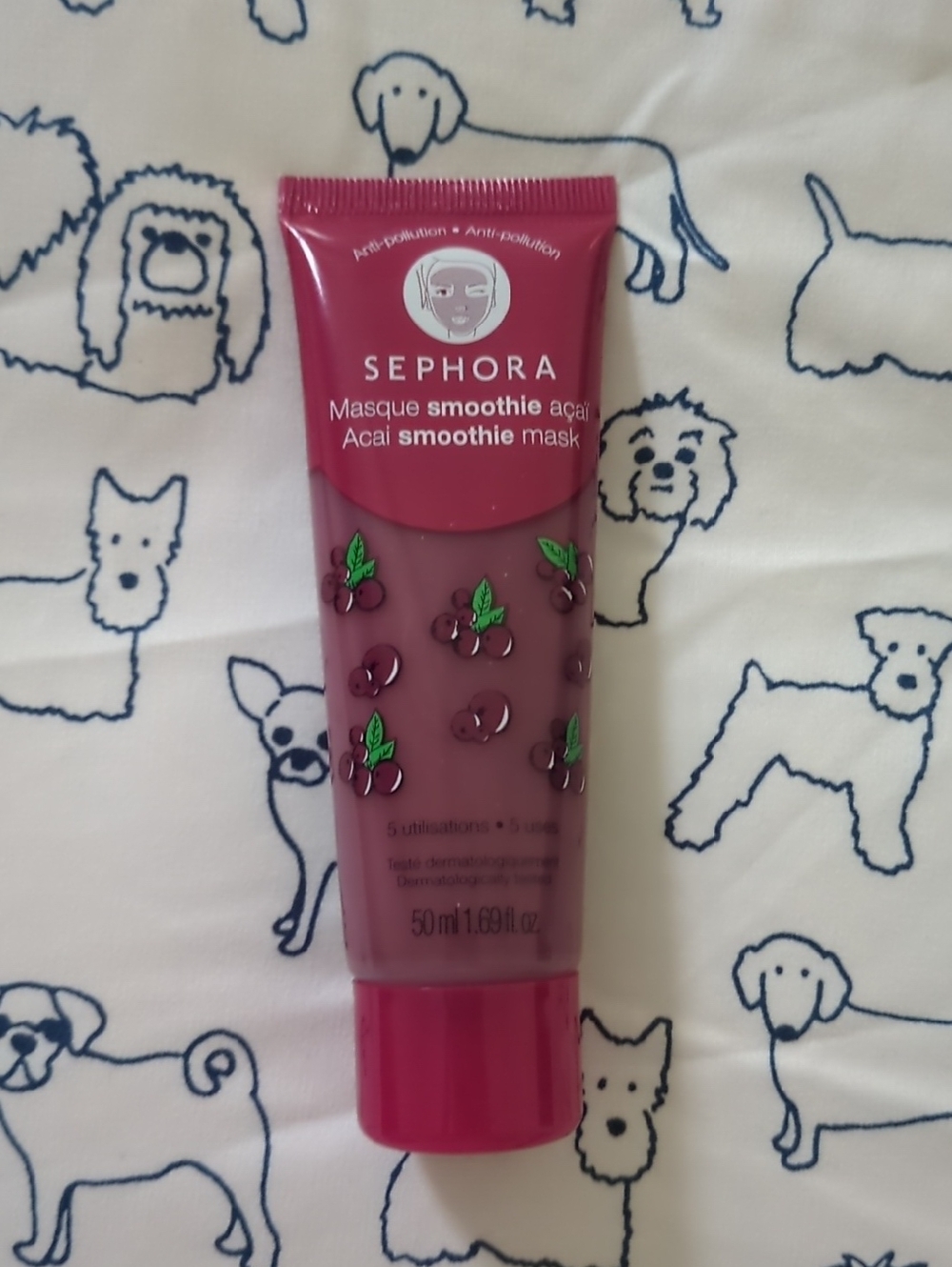 Sephora Acai Smoothie Mask - Berry Plum Pink